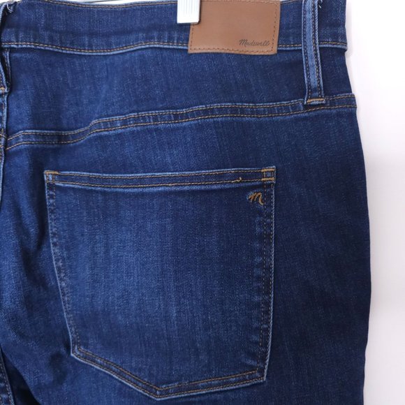 Madewell 10" High Rise Skinny Jean Dark Wash Plus Size Women's sz 35 - Picture 4 of 8